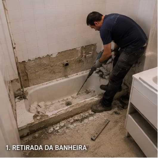 Retirada da banheira
